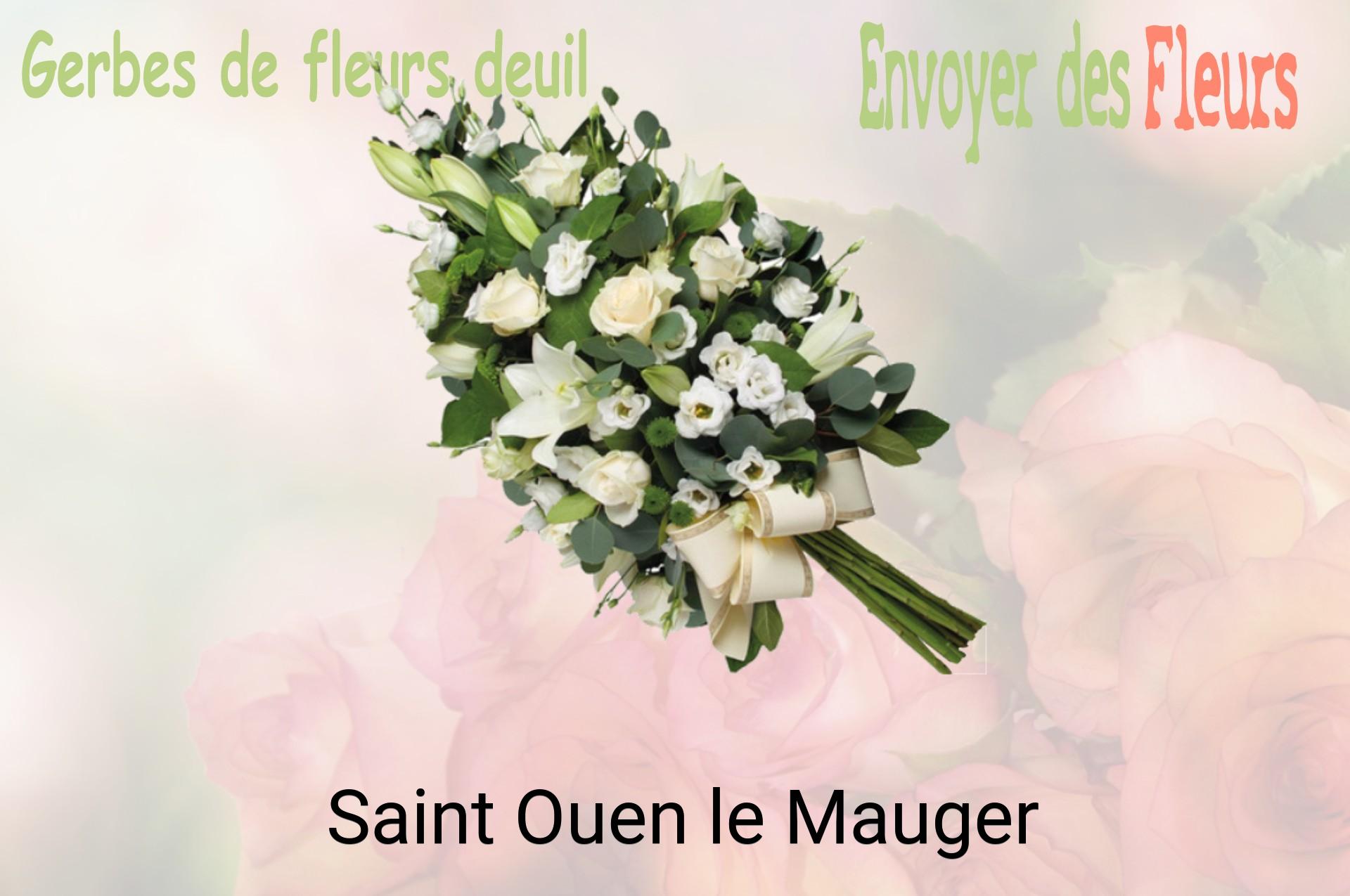 Gerbe de fleurs de deuil livrée à Saint-Ouen-le-Mauger